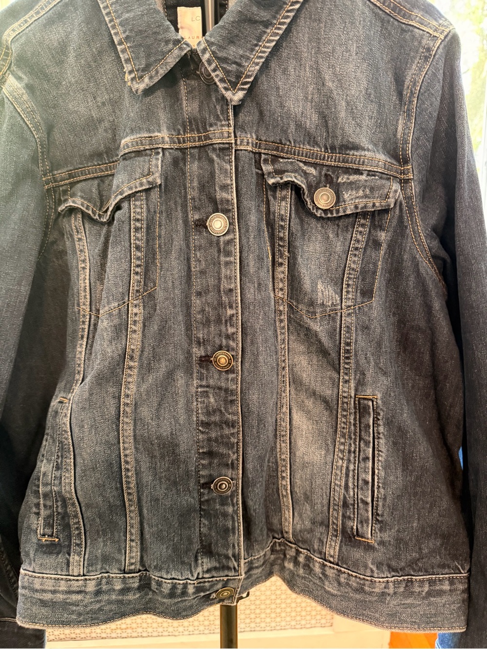 LC Lauren Conrad Navy Denim Jacket